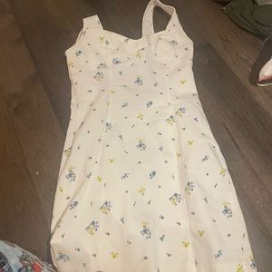 White floral dress